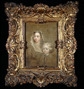 Mary Edwards Hamilton og hennes sønn, Gerard Anne (olje på lerret) av William Hogarth