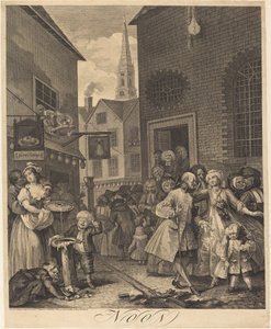 Middagstid av William Hogarth
