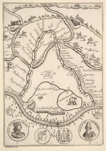 Parke of the Artillary Aubry de La Mottrayes reiser gjennom Europa, Asia og int..., 1723-24. av William Hogarth