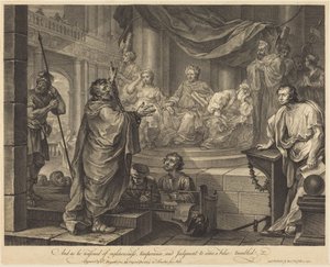 Paulus foran Felix av William Hogarth