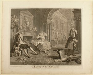 Plate II, fra «Marriage à la Mode» av William Hogarth