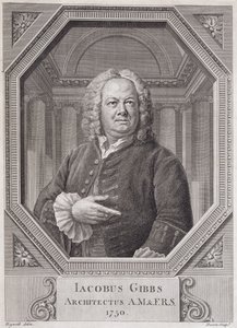 Portrett av James Gibbs (1682-1754) fra 