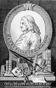 Portrett av romanforfatteren og dramatikeren Henry Fielding 1707-1754, 1762. av William Hogarth