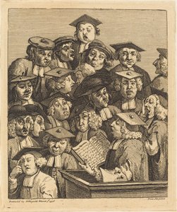Forskere på en forelesning av William Hogarth