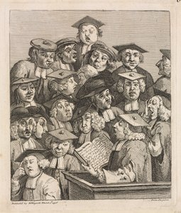 Forskere på en forelesning av William Hogarth