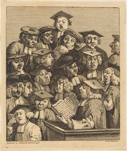 Lærde på en forelesning av William Hogarth