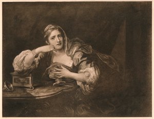 Sigismunda sørger over hjertet av Guiscardo, 1759 av William Hogarth