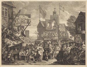Southwark-markedet av William Hogarth