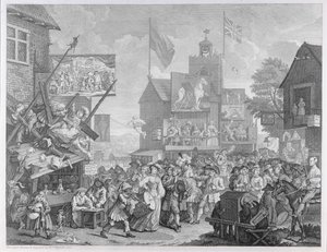 Southwark Fair, 1733 av William Hogarth