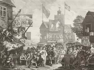 Southwark Fair. 1733 av William Hogarth