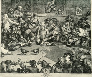 Sport i det attende århundre, c1720-1764, 1925. av William Hogarth