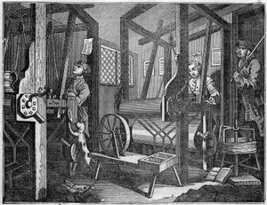TEKSTILFABRIKK av William Hogarth