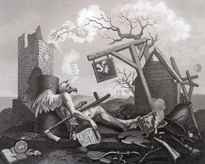Tail-Piece, eller The Bathos av William Hogarth