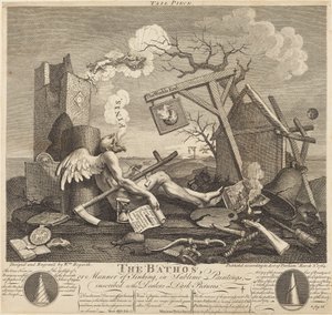 Halestykke, eller The Bathos av William Hogarth