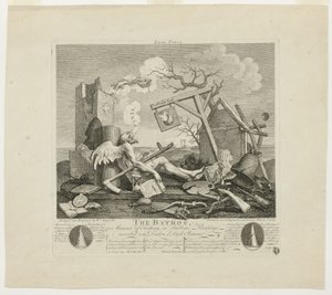 Halestykke, eller Bathos av William Hogarth