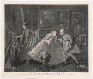 Taste in High Life, gravert av Samuel Phillips, 1808 av William Hogarth