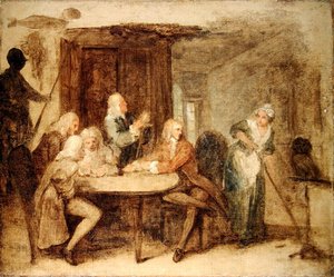 The Antiquaries (olje på lerret) av William Hogarth