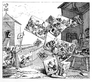 Slaget om bildene, 1745. av William Hogarth