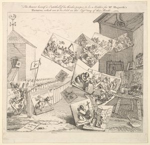 Slaget om bildene, 1745. av William Hogarth