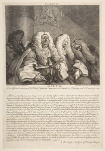Benken, september 1758. av William Hogarth