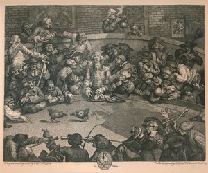 Cock-pit, 1759. av William Hogarth