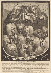 The Company of Undertakers av William Hogarth