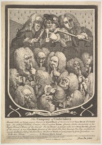The Company of Undertakers, 3. mars 1736. av William Hogarth