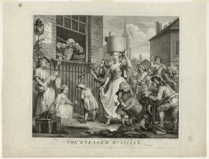 Den rasende musikeren av William Hogarth