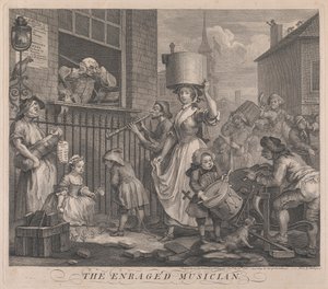 Den rasende musikeren av William Hogarth