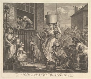 Den rasende musikeren av William Hogarth