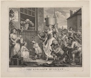 Den rasende musikeren av William Hogarth