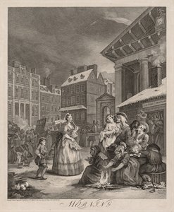 De fire ganger på dagen, 1738. av William Hogarth