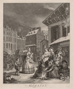 De fire tidene på dagen: Morgen av William Hogarth