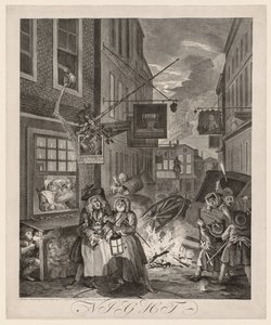 De fire tidene på dagen: Natt, 1738.