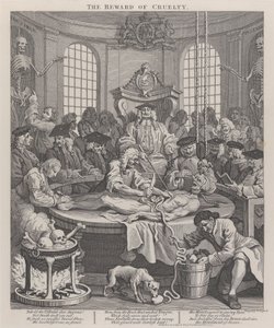 Grusomhetens fjerde stadie: Grusomhetens belønning av William Hogarth