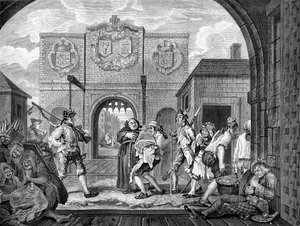 The Gates of Calais av William Hogarth av William Hogarth
