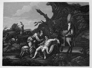 Den barmhjertige samaritan av William Hogarth
