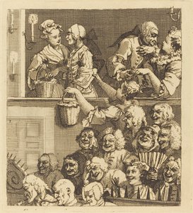 Det leende publikummet av William Hogarth