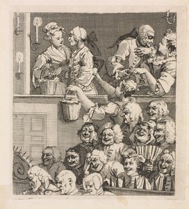 Det leende publikummet av William Hogarth
