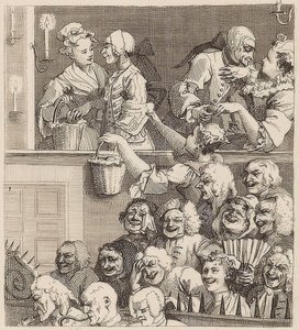 Det leende publikummet. 1733 av William Hogarth