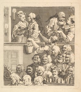 Det leende publikum, desember 1733. av William Hogarth