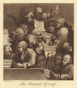 Musikalgruppen av William Hogarth