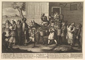 The Mystery of Masonry Braught to Light by the Go..., [først publisert desember 1724] senere gjenutgivelse. av William Hogarth