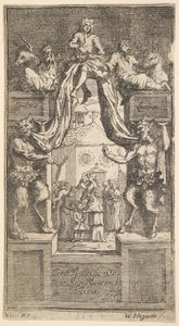 The New Metamorphosis: Frontispice, Vol. 1, 1724. av William Hogarth