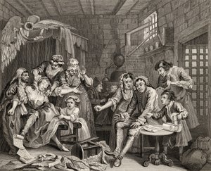 The Prison Scene, plate VII fra 