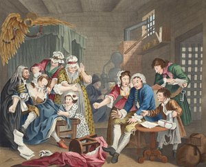 The Rake in Prison, plate VII, fra 