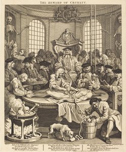 Grusomhetens belønning av William Hogarth