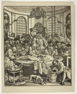 Grusomhetens belønning av William Hogarth