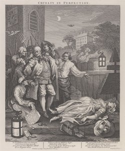 Det tredje stadiet av grusomhet: Grusomhet i perfeksjon av William Hogarth
