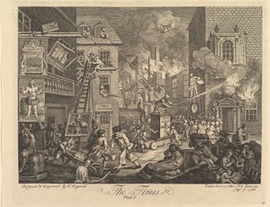 The Times, plansje 1 av William Hogarth